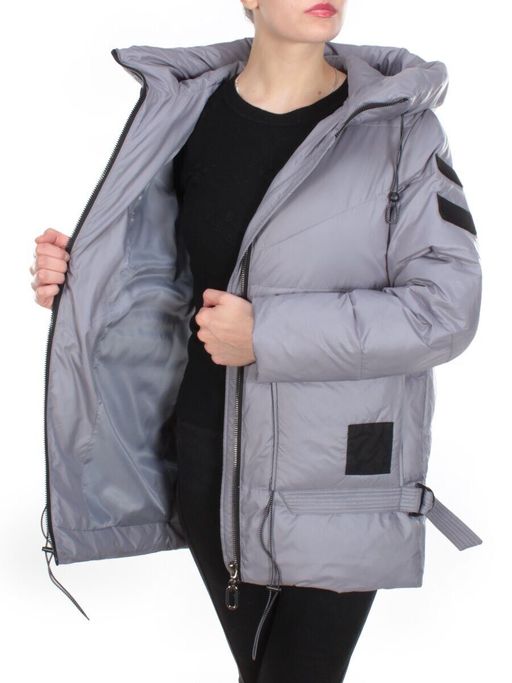 8912 GRAY Куртка зимняя женская CORUSKY (200 гр. холлофайбера) - Fashion фото 7
