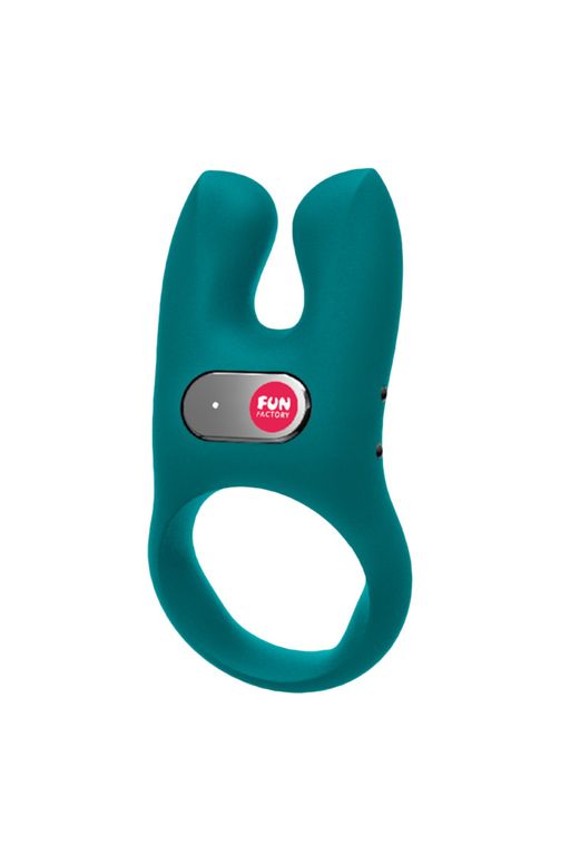 Кольцо эрекционное Fun Factory NOS с вибрацией, силикон, зелёное, 8 см  фото 3