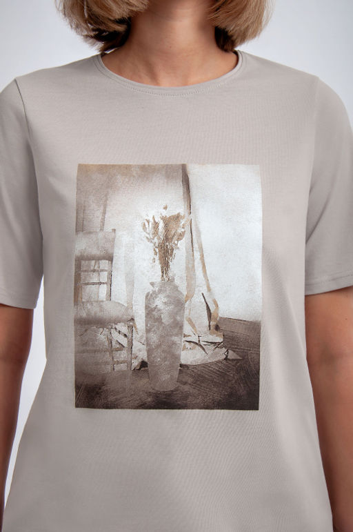 Арт. 31113 Футболка женская 44-52 (5 шт) Цвет:серый - Калинка фото 18