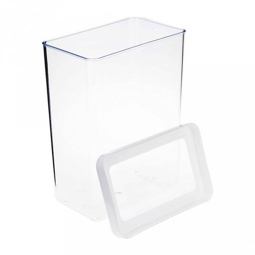 Банка для сыпучих продуктов пластмассовая Степ 2,5л, 16х10х21см, белый (Россия) - Домашняя мода фото 6