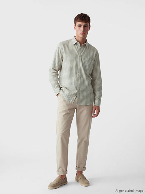 Рубашка мужская Regular Fit в клетку