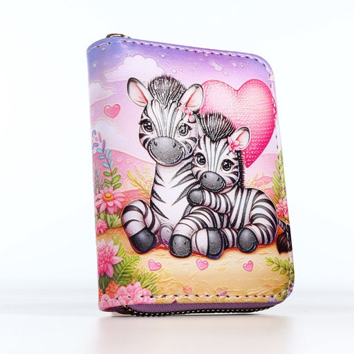 Кошелёк на молнии, разноцветный