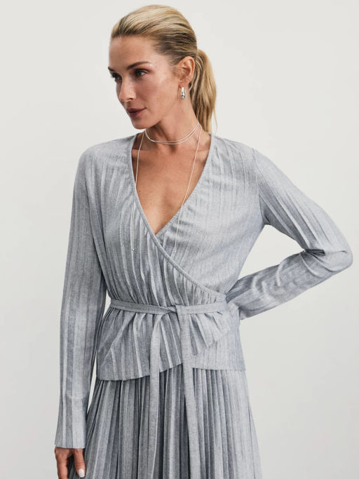 Кардиган с плиссировкой на завязках / Zarina