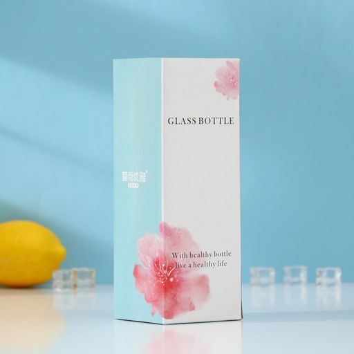 Стакан с крышкой и трубочкой «Фрутис», 410 мл, стекло, МИКС