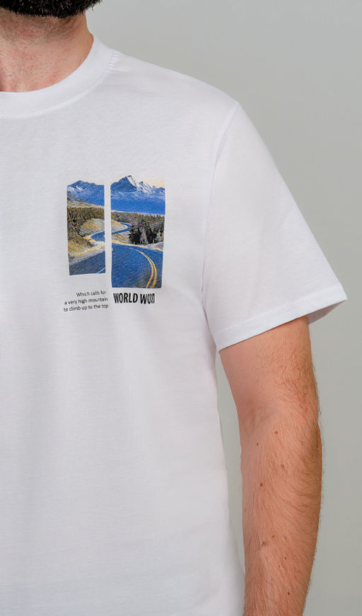 Арт. 61140 Футболка мужская 48-58 (6 шт) Цвет:белый