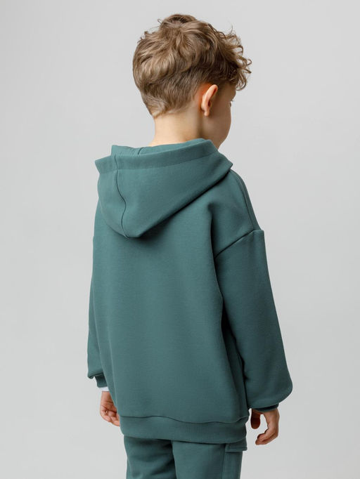 КР 302803/темный малахит к626 джемпер (худи) для мал