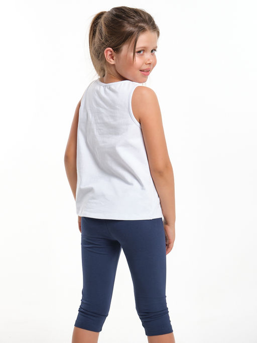 Футболка для девочки UD 1882 белый - Mini maxi фото 2