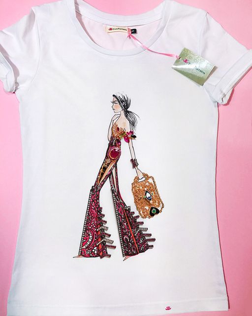 Эксклюзивная футболка Yana Pletneva упаковка плотный Zip пакет!