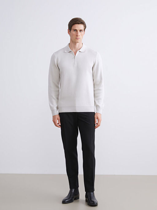 Polo Yaka Erkek Triko Kazak