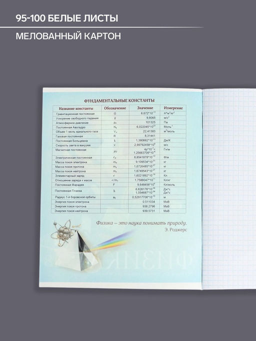 Тетрадь предметная Футбол, 48 листов в клетку Геометрия, обложка мелованный картон, УФ-лак, блок офсет - Calligrata фото 6