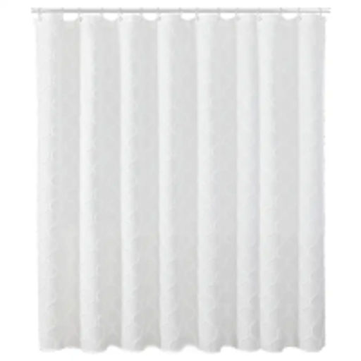 VAL NC-4-SC-1818 Штора для ванной комнаты, полиэстер, 180*180 см, фактурн., белый, LINE SUN FACTURE, шт