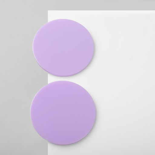 Серьги акрил Атмосфера соло, цвет сиреневый - Queen fair фото 2