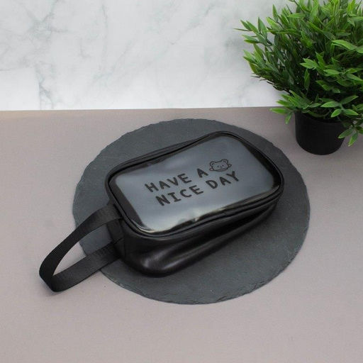 Косметичка "Have a nice day", black (14х20х9,5 см)