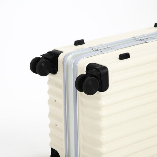 Чемодан средний 24, отдел на молнии, 2 кодовых замка, 4 колеса, крючок, цвет бежевый - Simaland фото 8