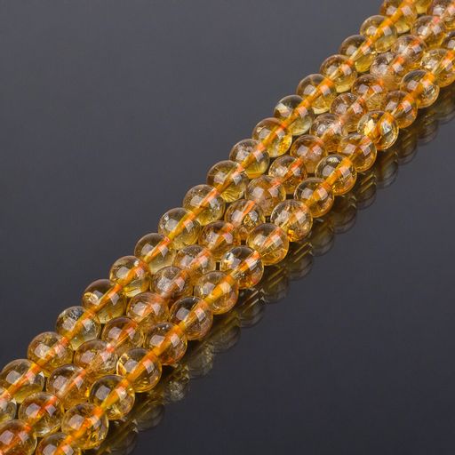 Бусины для украшений из Цитрина (60 бусин) 39 см