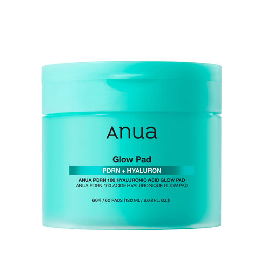Anua PDRN 100 Hyaluronic Acid Glow Pad, 60ea - Увлажняющие пэды с PDRN и гиалуроновой кислотой