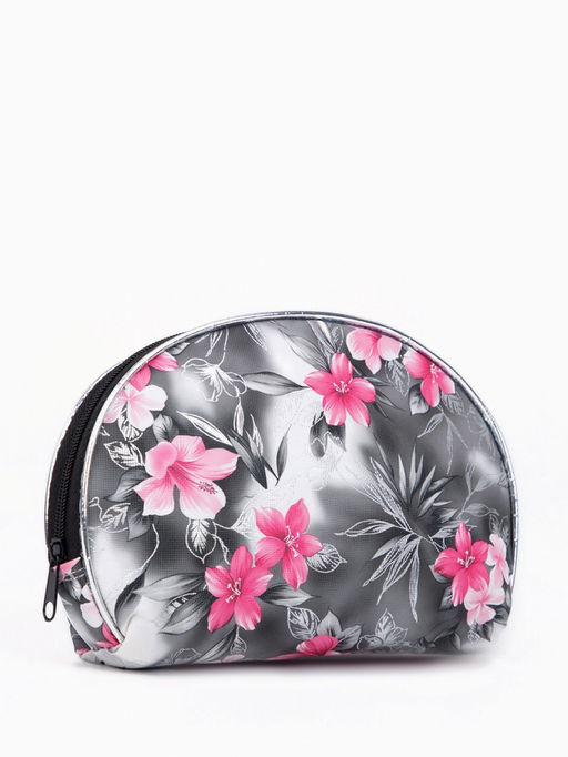Набор женских косметичек 5 в 1 на молниях, с принтом, чёрный/серый - Simaland фото 3