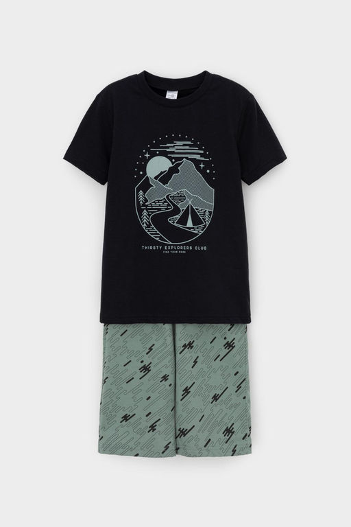 К 1528/24/черный,быстрее ветра пижама дет