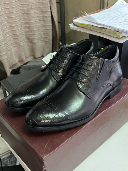 01-H9001-B75-SW3 BLACK Ботинки демисезонные мужские (натуральная кожа) размер 6UK - 40 российский