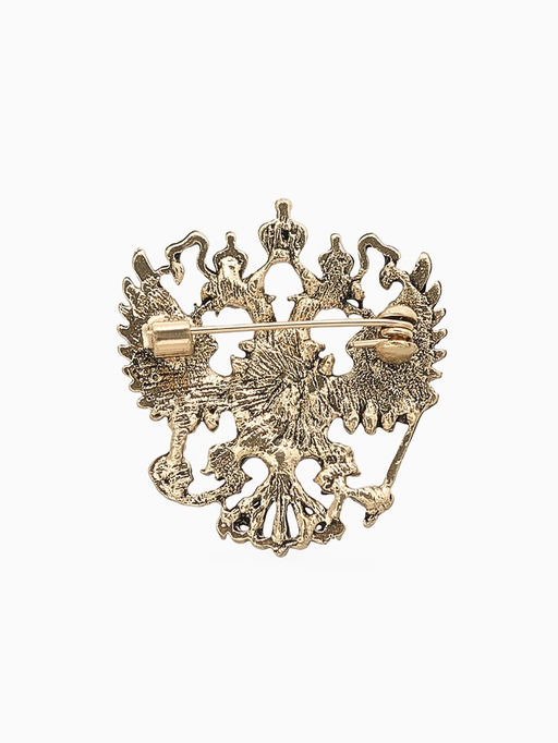 Брошь «Герб Российской Федерации», красная в золоте