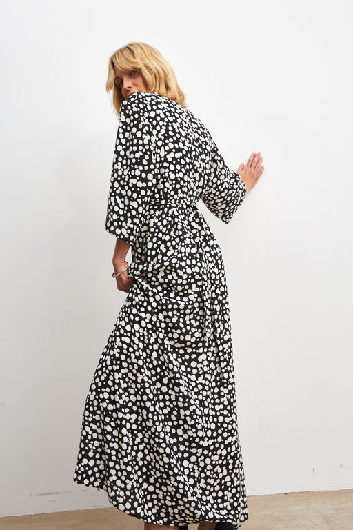 Платье 156708 (черно-белый)