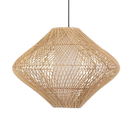 Светильник потолочный из ротанга «Буди», 1×120 Вт, Е27, 50×50×38 см