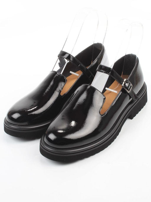 06-DLG05-2 BLACK Туфли женские (натуральная кожа)