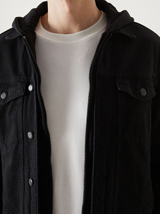 Standart Kal?p Erkek Jean Ceket