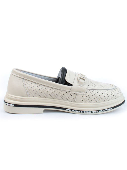 03-PDD170-2 BEIGE Лоферы женские (натуральная кожа)