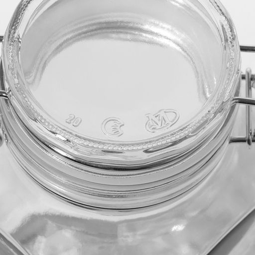 Цена за 6 шт. Банка стеклянная для сыпучих продуктов «Прозрачная», 1.5 л