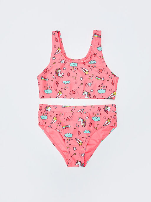 Bask?l? K?z ?ocuk Bikini