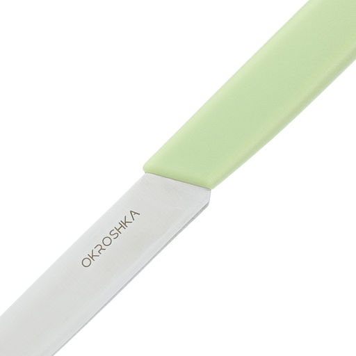 Нож для фруктов и овощей OKROSHKA САЛАТ, лезвие 10 см, зеленая ручка OK225P-GN-FR
