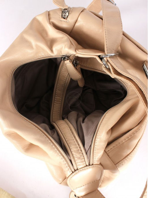 Сумка женская искусственная кожа Guecca-224 (рюкзак-change), 2отд, св, бежевый SALE 264063 - Adelia фото 7