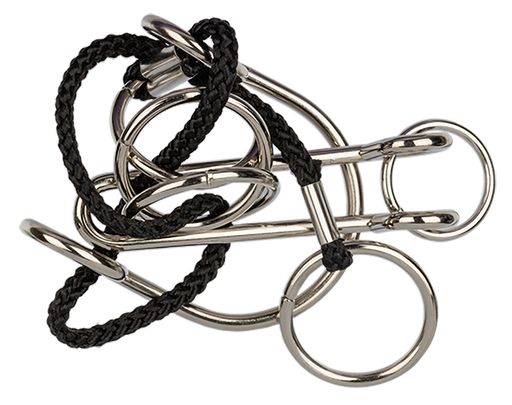 DELFBRICK DLM-42 Головоломка металлическая 1 шт 2-й сорт Веревочный лабиринт 6 элемент