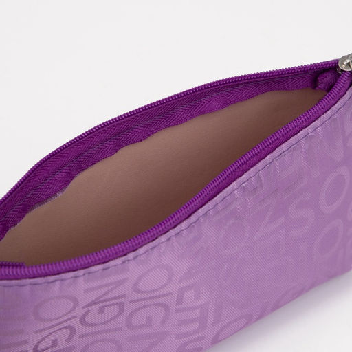 Цена за 2 шт. Косметичка-пенал на молнии, маленькая, с буквами, сиреневая