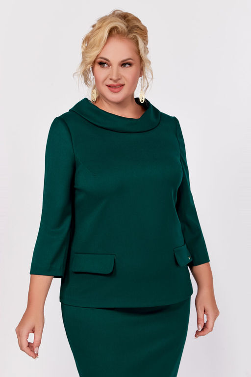 Блуза Swallow 803.2 черный+серебряный узор фото 693