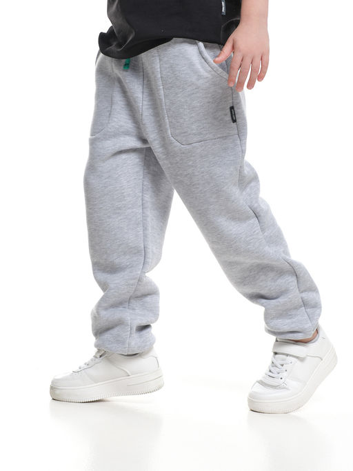 Брюки для мальчика штаны спортивные 22-0431 св.серый меланж - Mini maxi фото 2