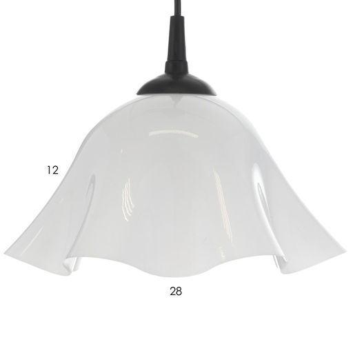 Люстра «Ирис» 1×15 Вт Е27 МОДЕЛЬ: BR=00260 черный/белый 28×28×14 см