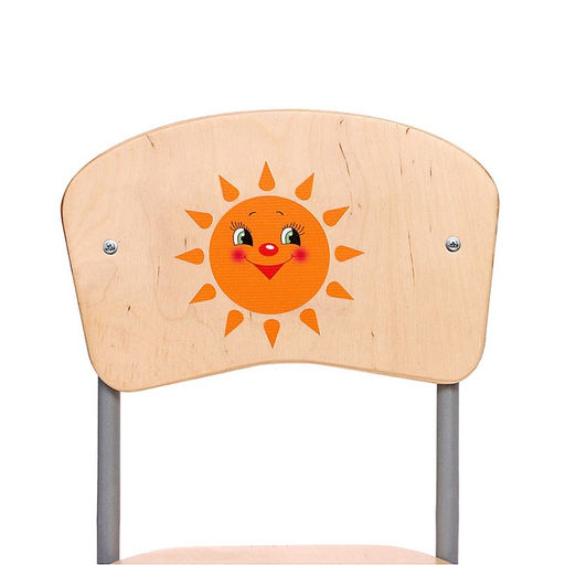 Стул регулируемый Кузя, фанера (1-3), солнышко, спинка-бублик - Zabiaka фото 3