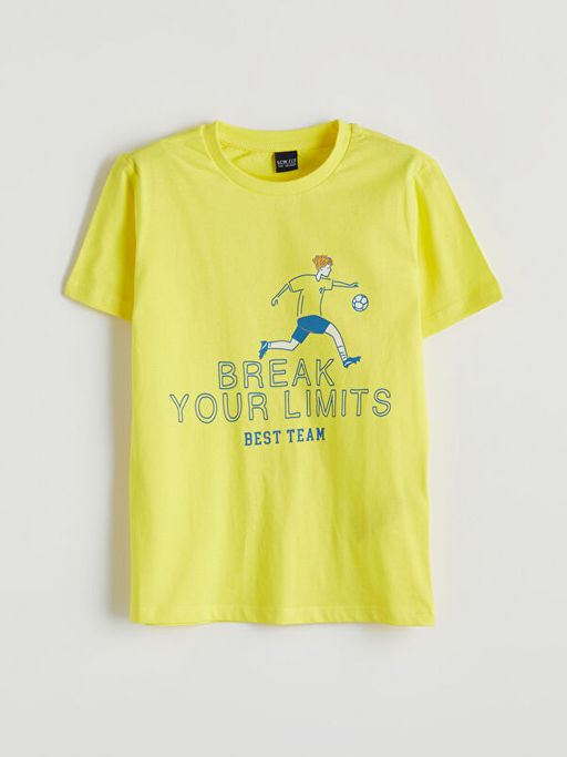 Bisiklet Yaka Erkek ?ocuk ?ortlu Pijama Tak?m?