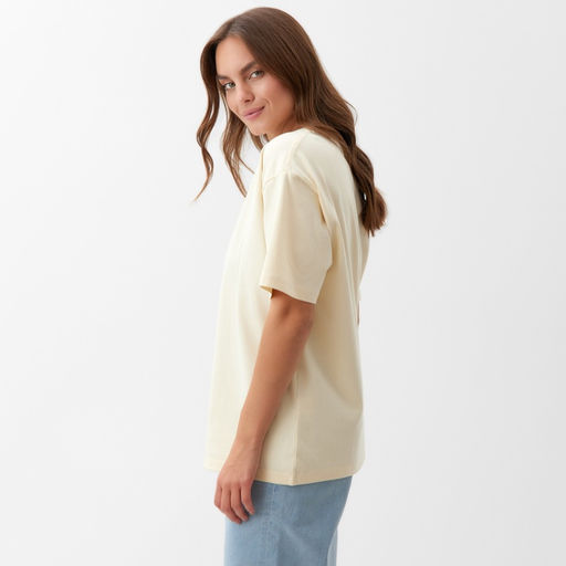 Футболка женская KAFTAN: Basic line, молочная размер 44-46