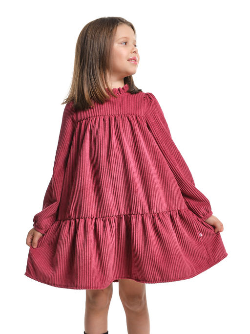 Платье для девочки нарядная одежда UD 8057 бордовый - Mini maxi фото 4