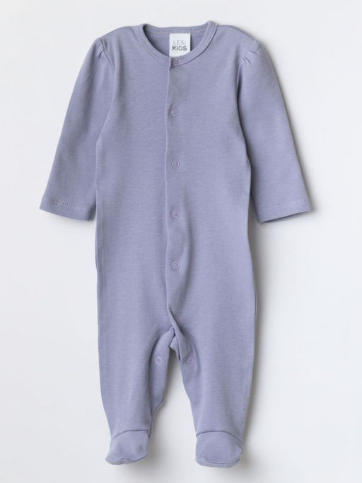 Комбинезон для новорожденного со следом, лиловый - Lesi kids фото 7