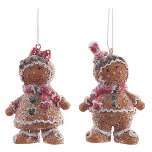 Фигурка декоративная подвесная "Пряничный человечек", L4,5 W3,5 H8 см, 2в.