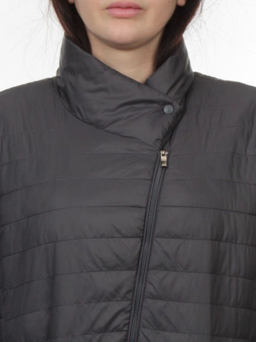 K-532 DK. GRAY Куртка демисезонная стеганая женская (70 гр. холлофайбер) - Fashion фото 4