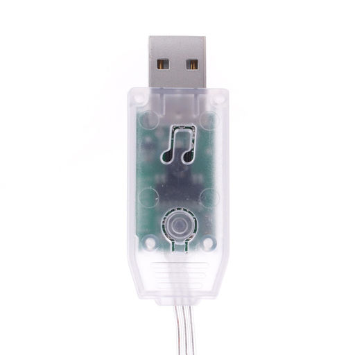 Электрогирлянда светодиодная Роса, 20м, пульт, USB, цветная