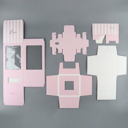 Коробка подарочная для цветов с вазой из МГК складная, упаковка, «Для тебя», 16×23×16 см