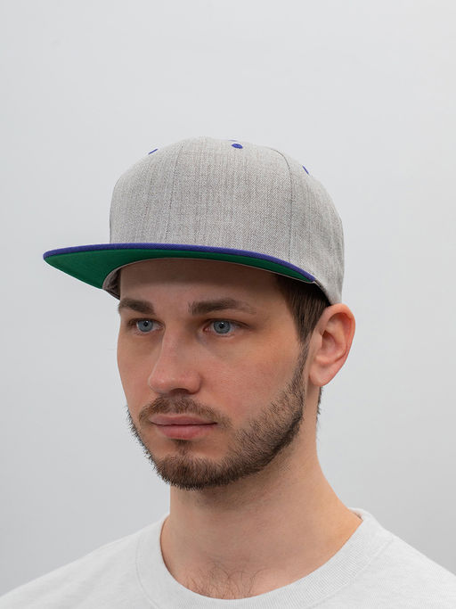 Бейсболка FLEXFIT арт. 6089MT (серый / фиолетовый)  фото 3