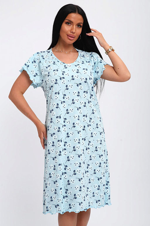 Сорочка женская (01064 синий)