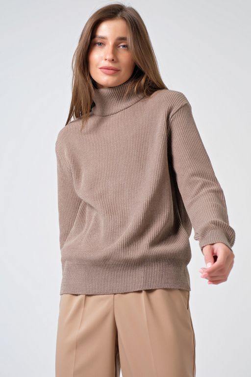 Джемпер вязаный свободный из хлопка - Fly фото 15